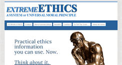 Desktop Screenshot of extremeethics.org
